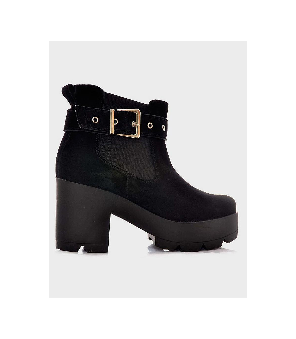 BOTIN OVEJA NEGRA NEGRO SERRAJE - Tienda Online Lola Rey