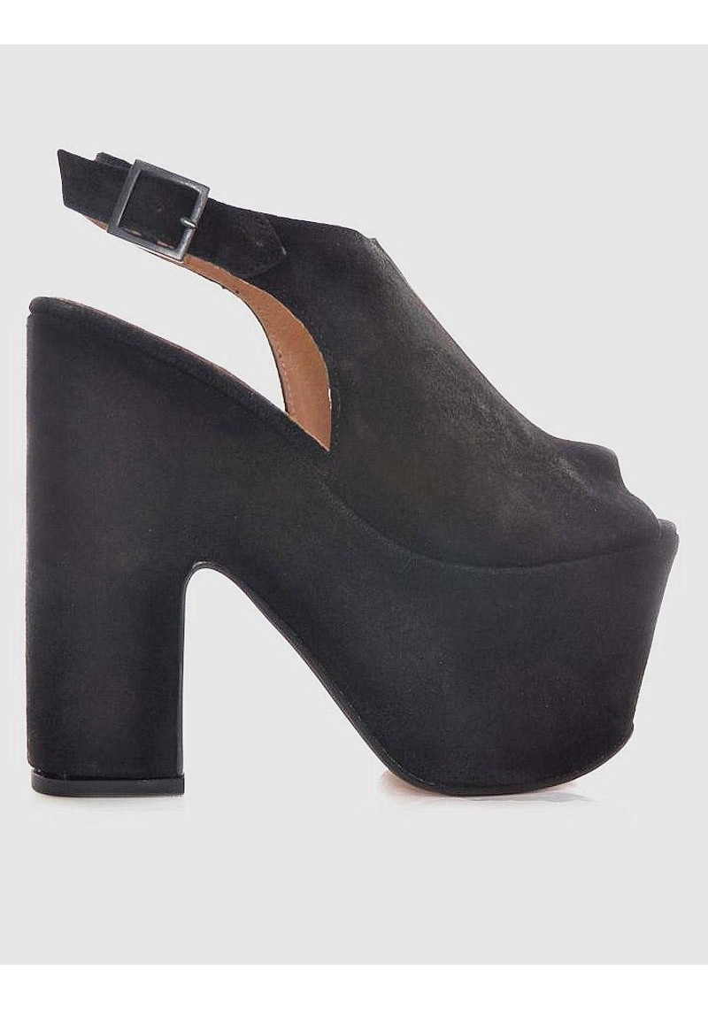 SANDALIA VIENTY NEGRO SERRAJE - Tienda Online Lola Rey