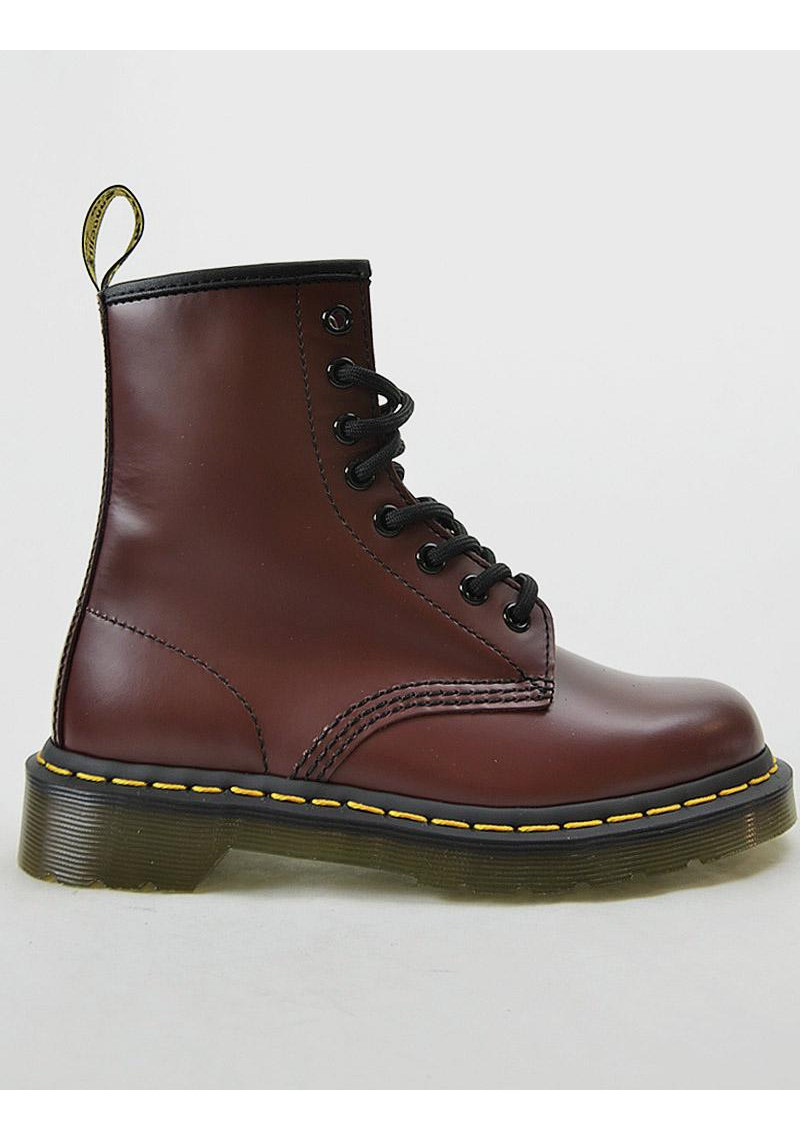 BOTA DR. MARTENS 1460 CHERRY RED SMOOTH 11822600 - Tienda Online L