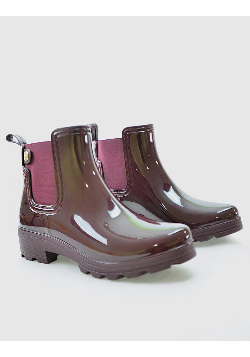 Bota de agua burdeos con lazo de Igor