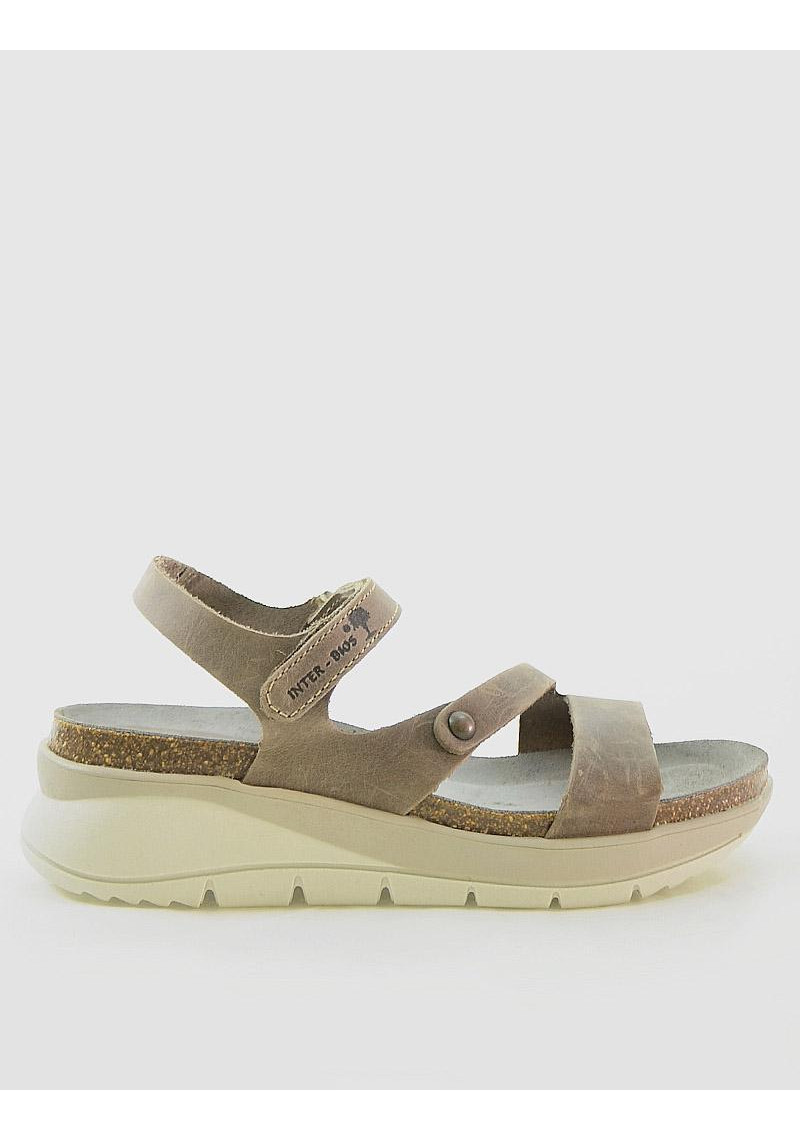 SANDALIA INTERBIOS 6901 CRAZY PARDO - Tienda Online Lola Rey