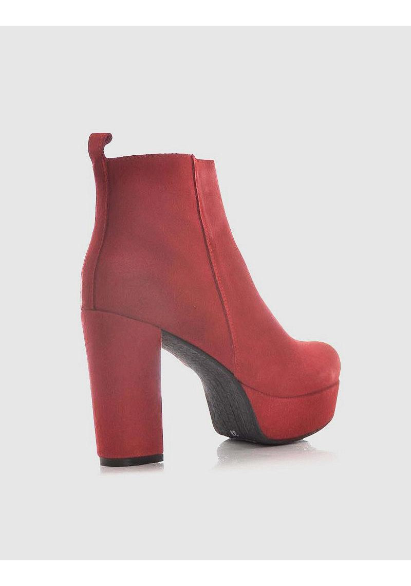 BOTIN KMB ROJO PIEL - Tienda Online Lola Rey