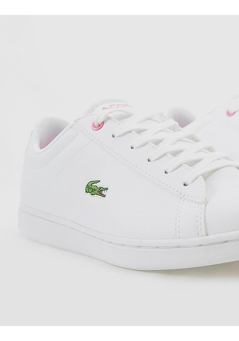 ZAPATILLA LACOSTE CARNABY EVO WHITE-PINK - Tienda Online Lola Rey