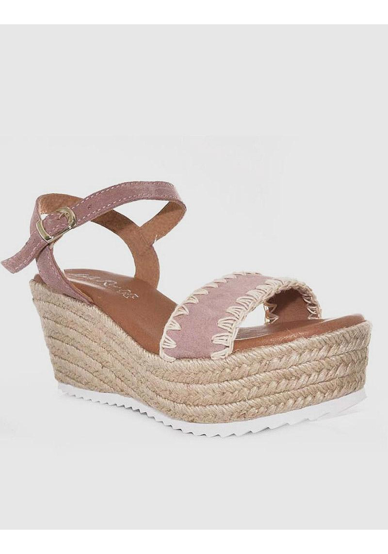 SANDALIA LOLA REY ROSA SERRAJE - Tienda Online Lola Rey