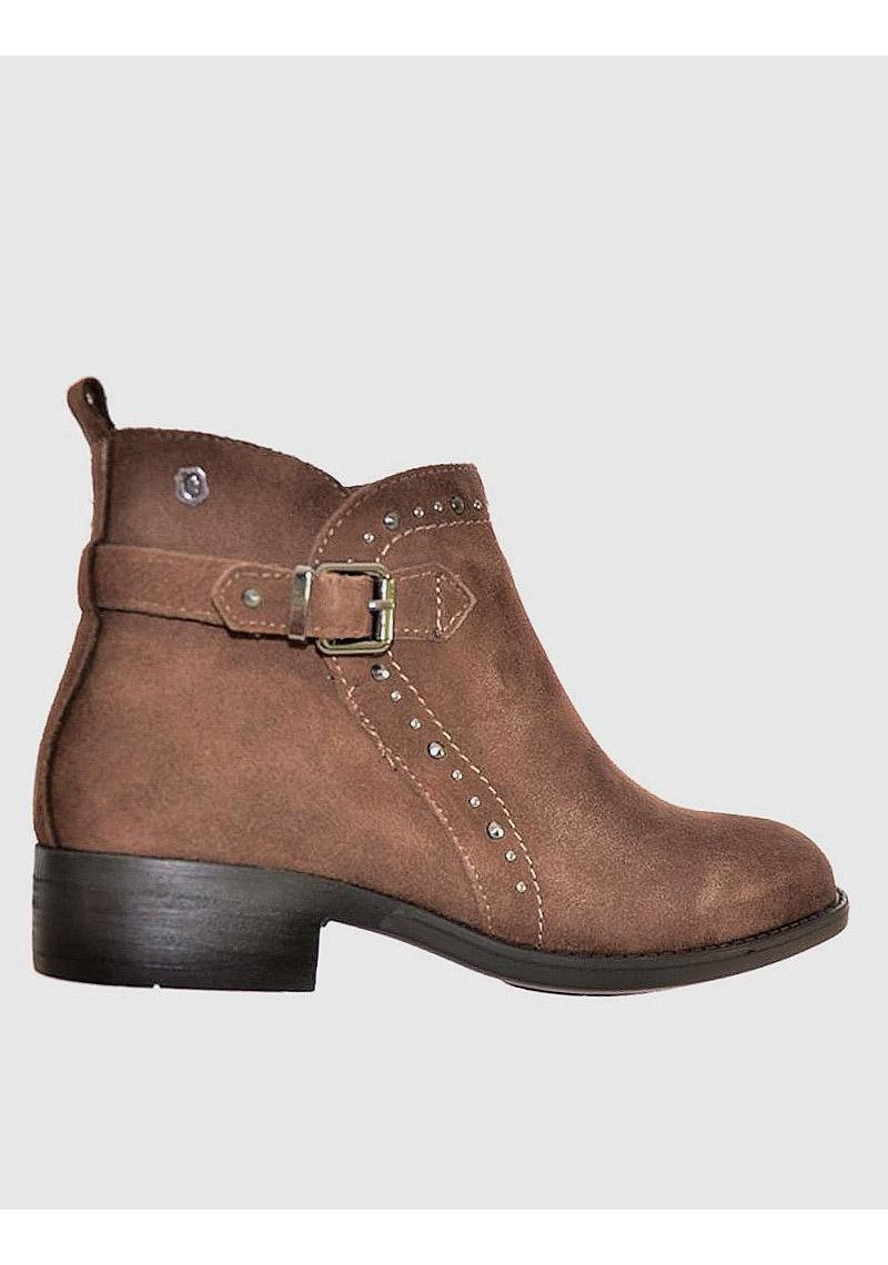 BOTIN CARMELA MARRON SERRAJE - Tienda Online Lola Rey