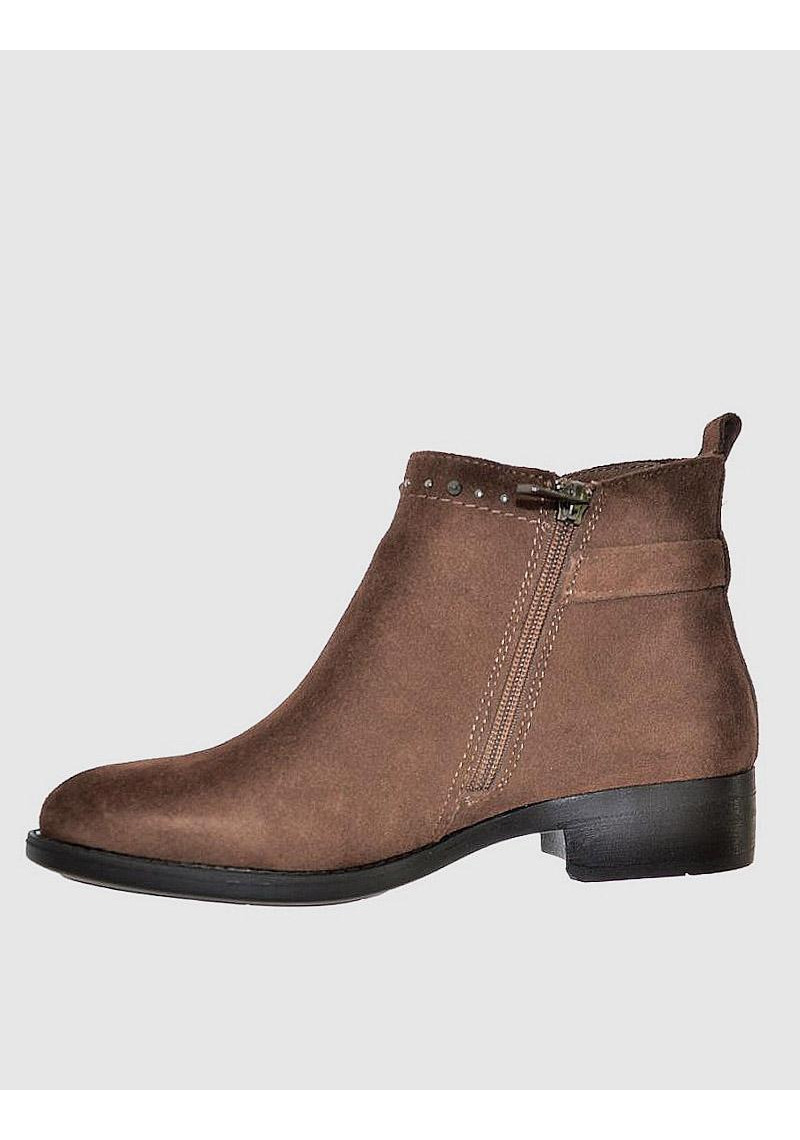 BOTIN CARMELA MARRON SERRAJE - Tienda Online Lola Rey