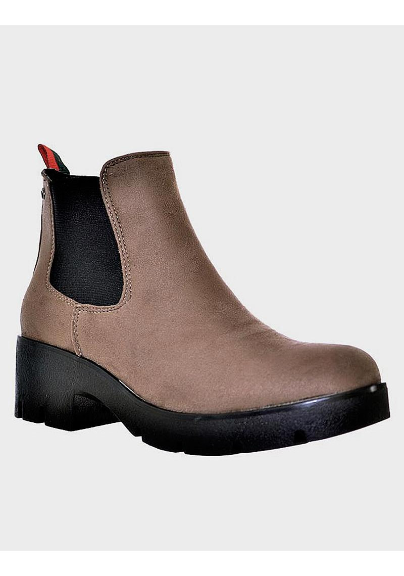 BOTIN MUSTANG BEIGE PIEL SINTETICA - Tienda Online Lola Rey