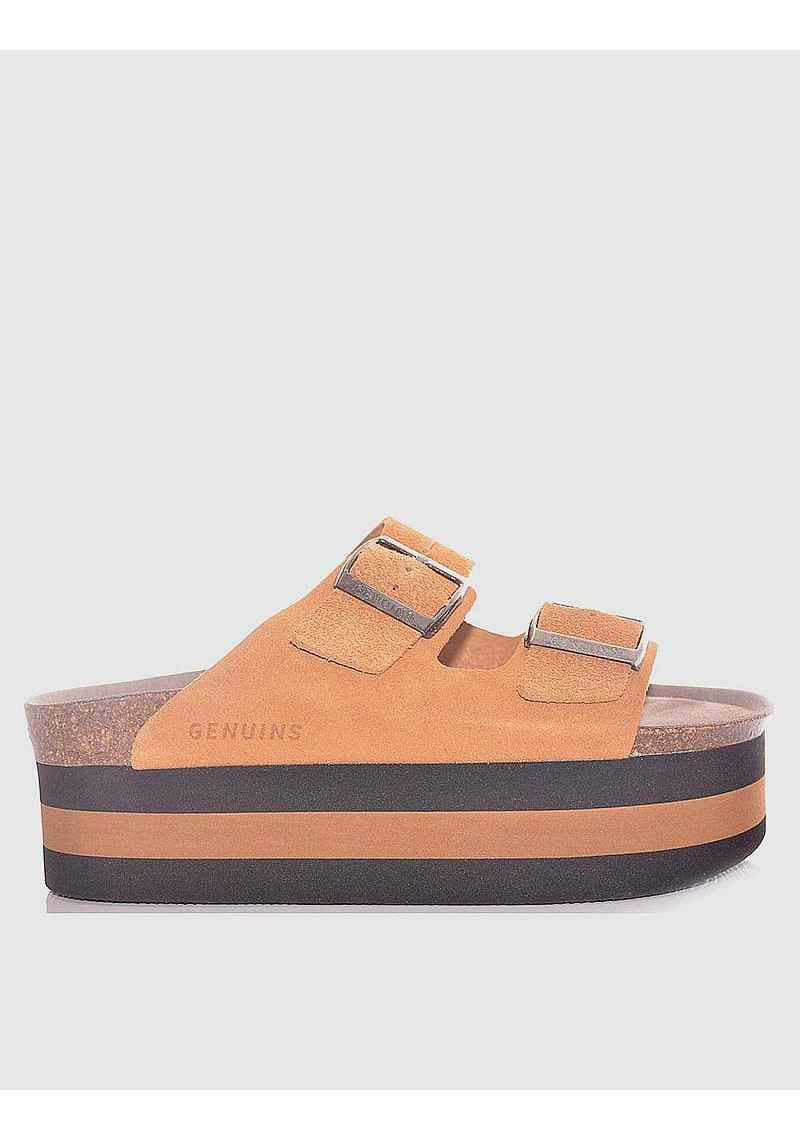 SANDALIA OVEJA NEGRA MARRON SERRAJE - Tienda Online Lola Rey