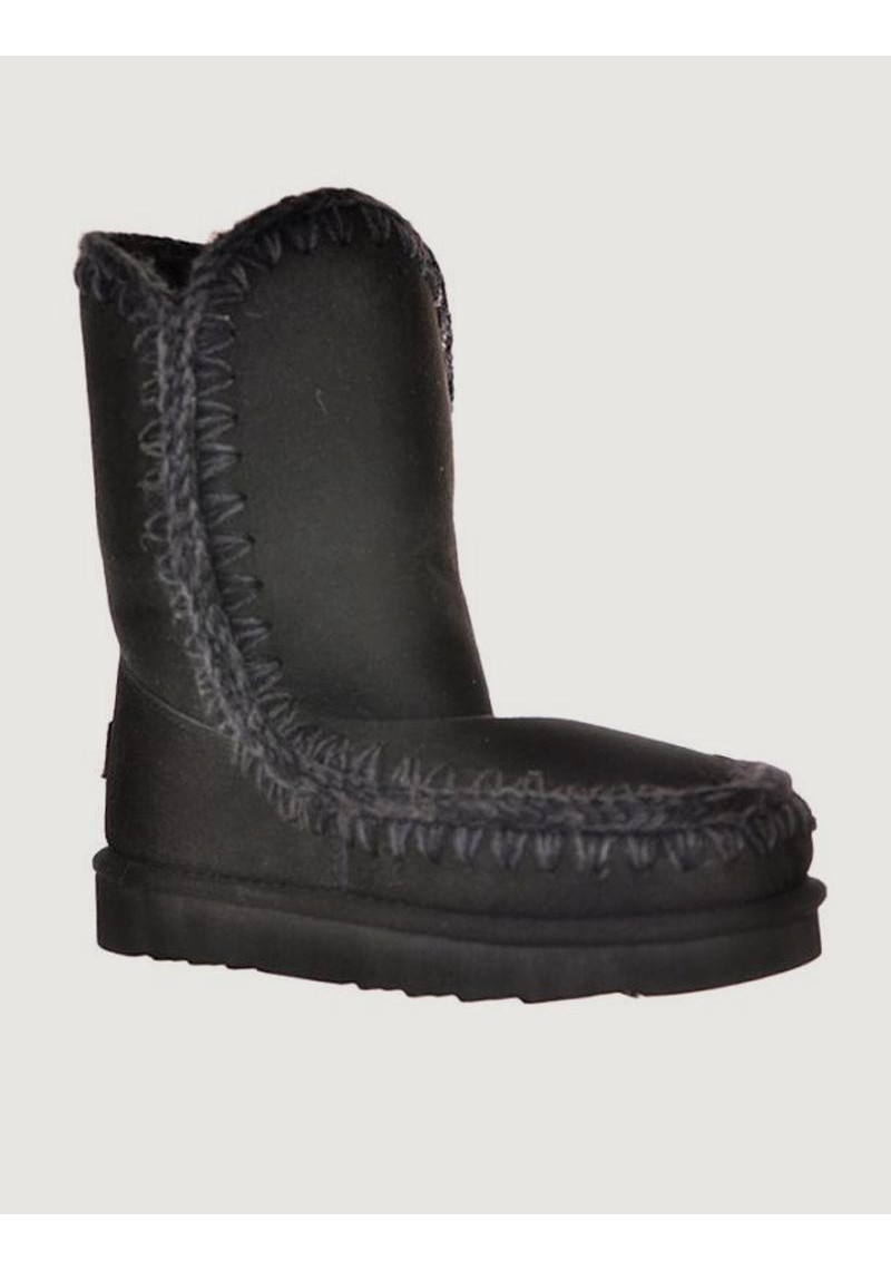 Botas Mou Eskimo Wedge Short negro mujer