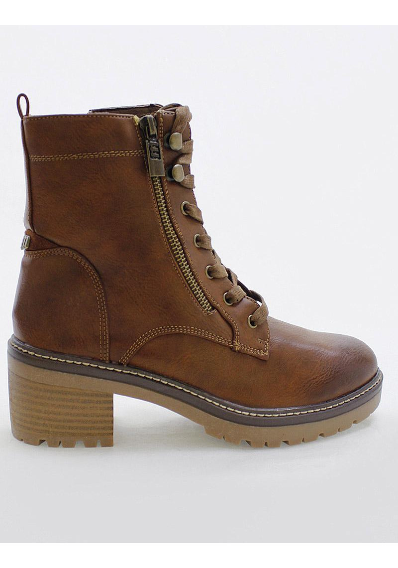 BOTIN MUSTANG 51104 C52065 MARRON OSCURO - Tienda Online Lola Rey