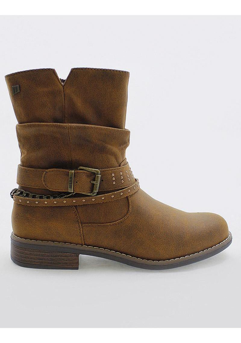 BOTIN MUSTANG 51892 C52072 CUERO - Tienda Online Lola Rey