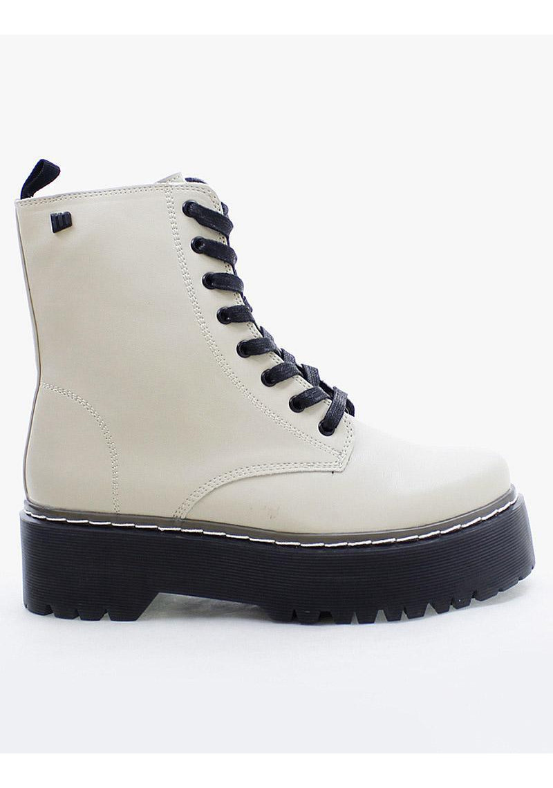 BOTIN MUSTANG 50176 C51976 CREMA - Tienda Online Lola Rey