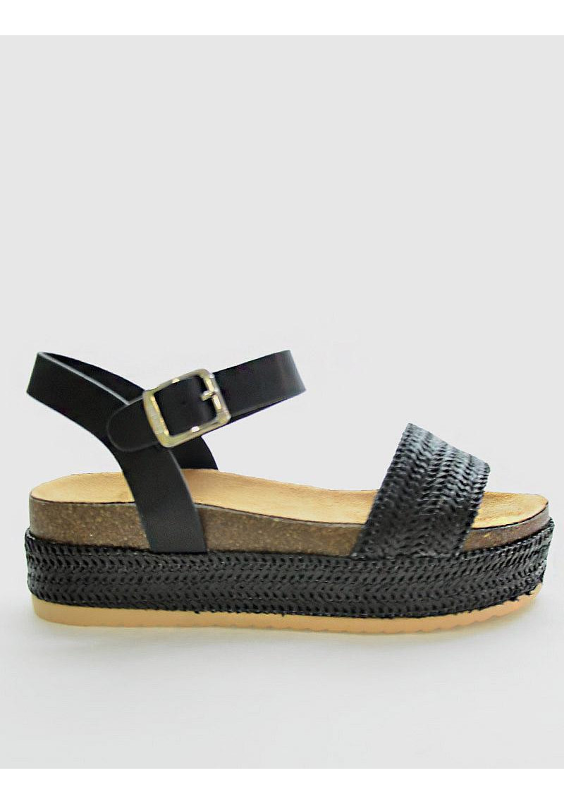 SANDALIA MUSTANG 58929 NEGRO - Tienda Online Lola Rey