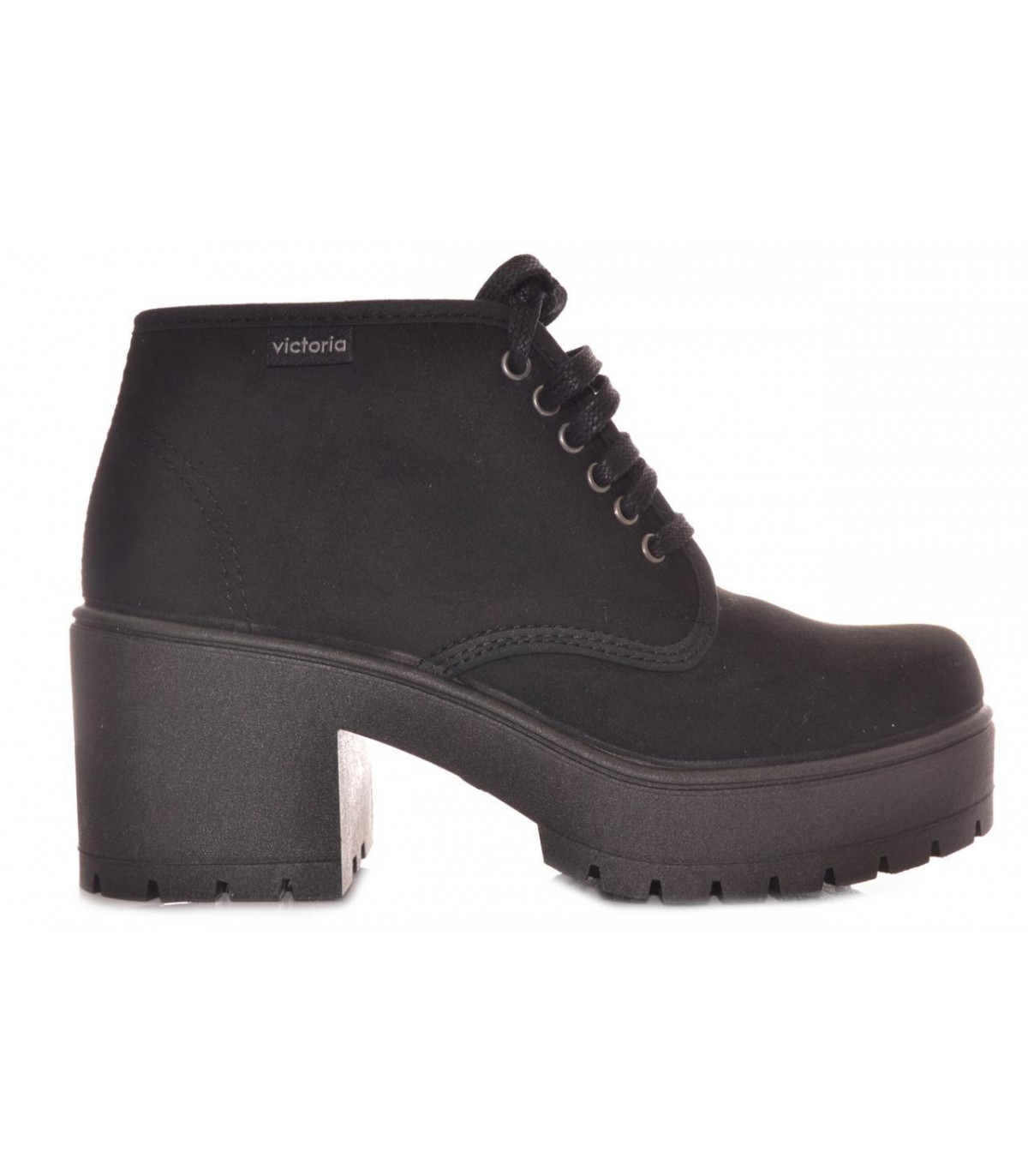 BOTIN VICTORIA NEGRO LONA - Tienda Online Lola Rey