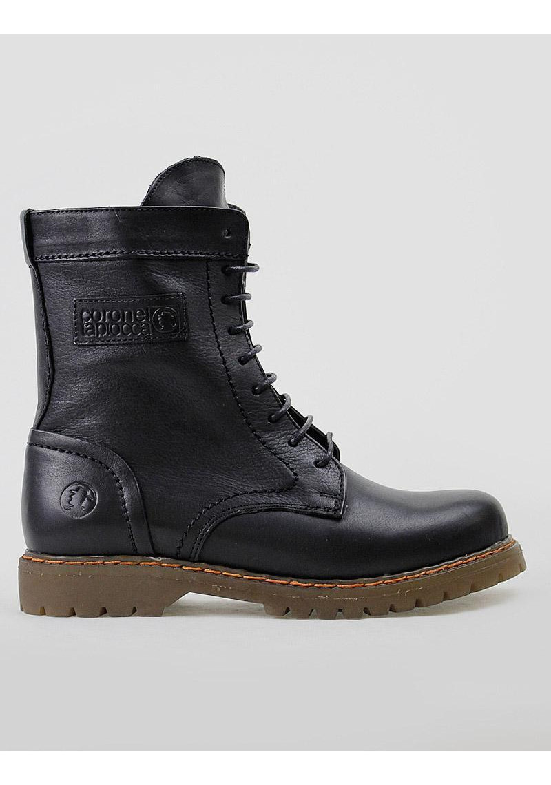 BOTA CORONEL TAPIOCA C1151-11 NEGRO - Tienda Online Lola Rey