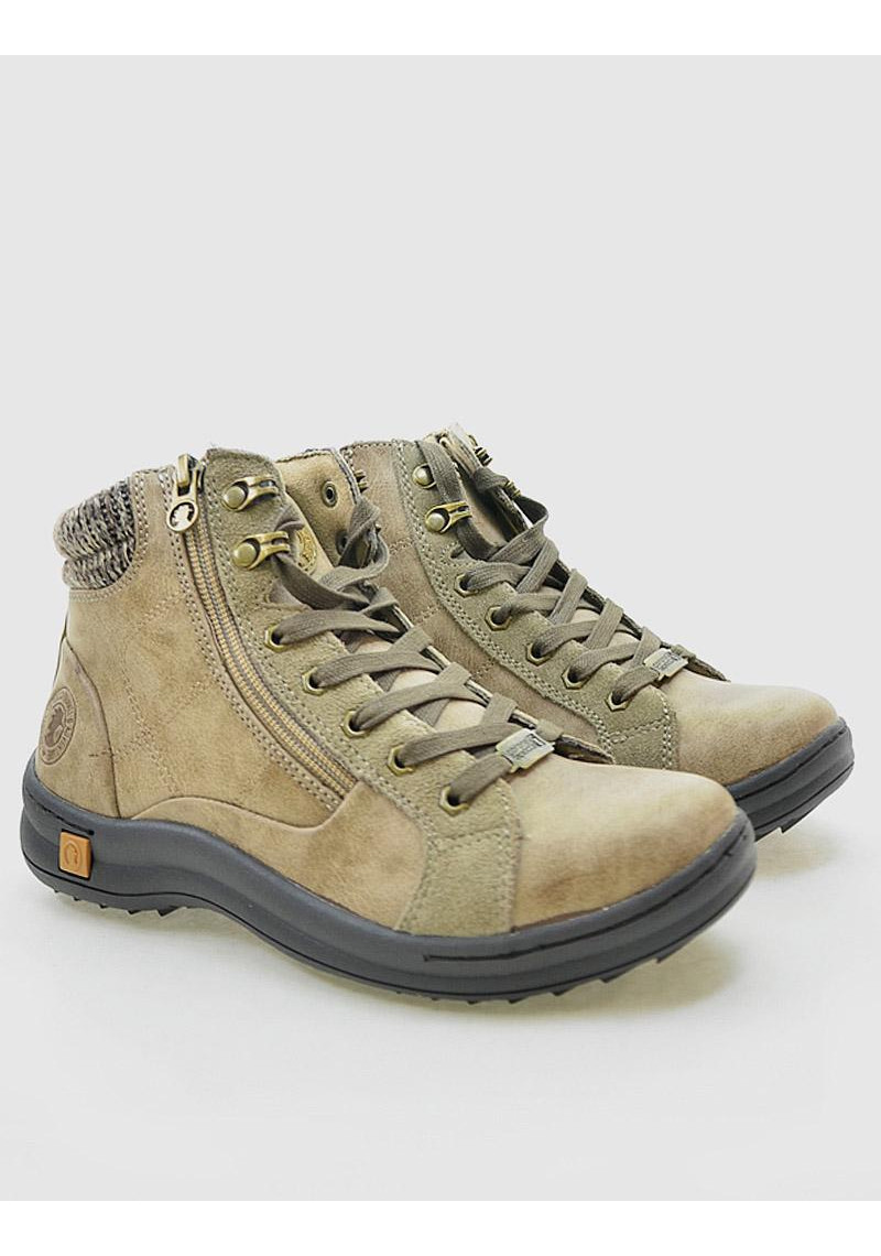 BOTIN CORONEL TAPIOCA T3770-7 BEIGE - Tienda Online Lola Rey