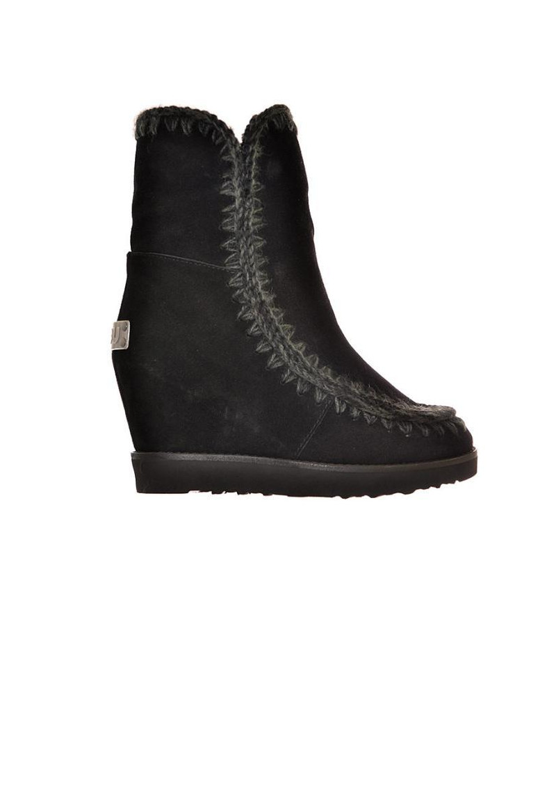 BOTA MOU NEGRO PIEL - Tienda Online Lola Rey