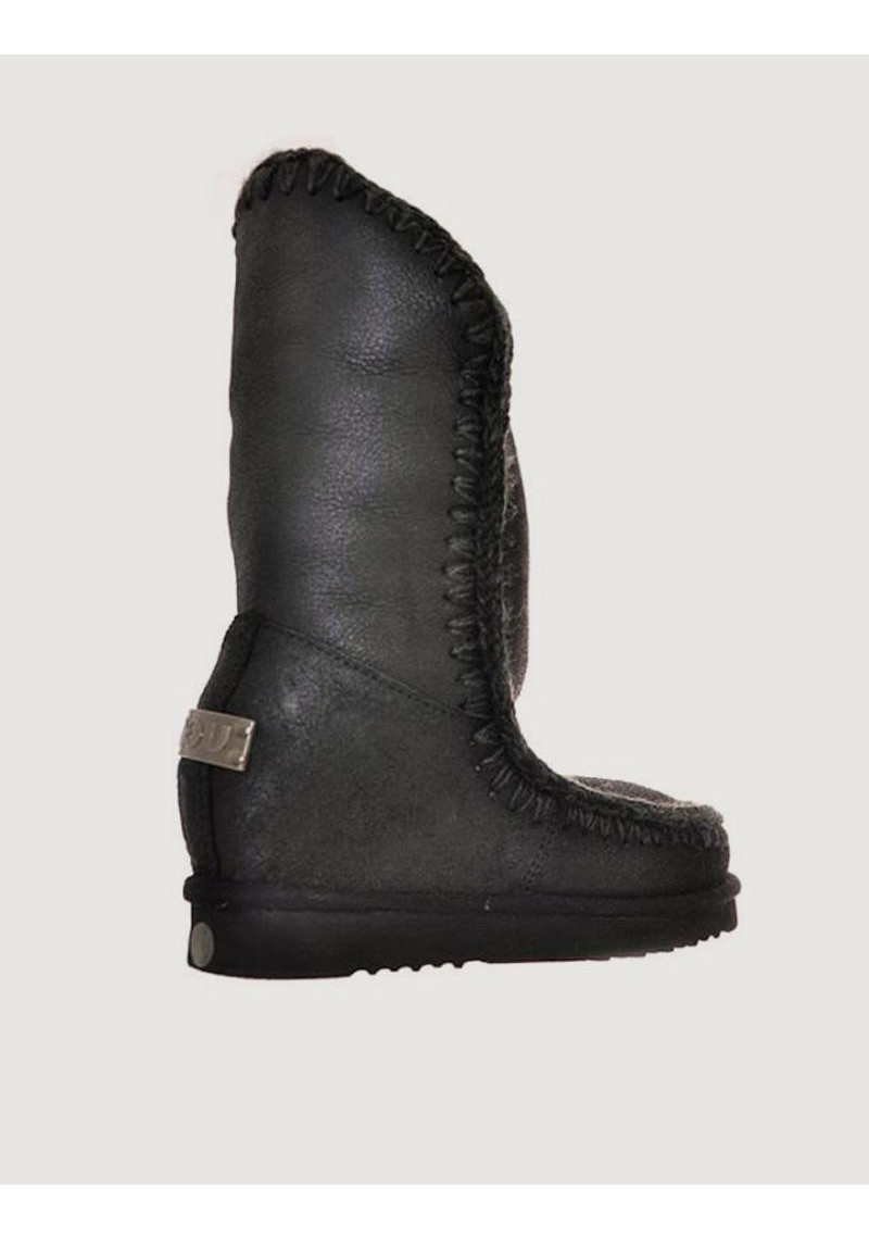 BOTA MOU NEGRO PIEL - Tienda Online Lola Rey