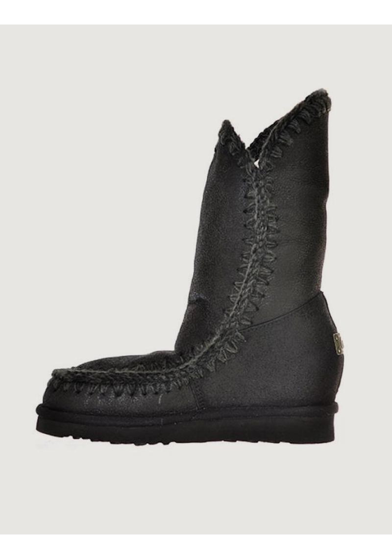 BOTA MOU NEGRO PIEL - Tienda Online Lola Rey