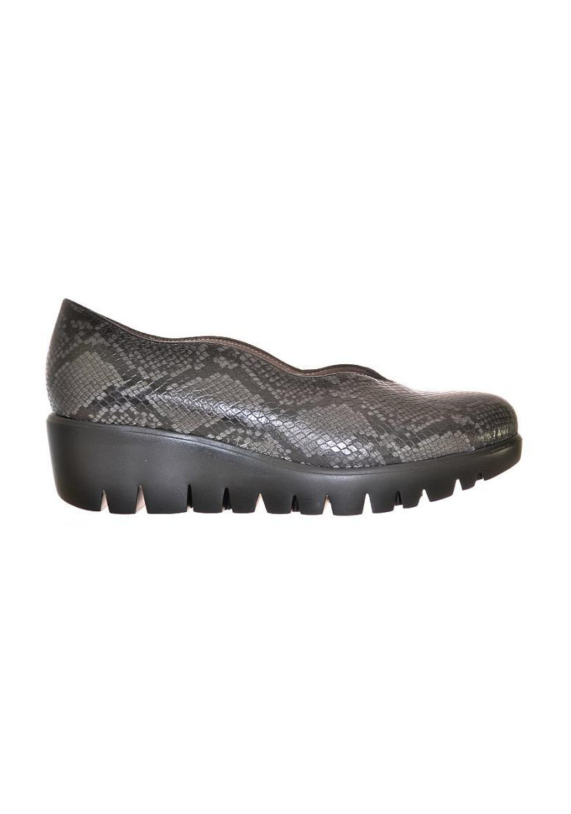 ZAPATO WONDERS GRIS PIEL - Tienda Online Lola Rey