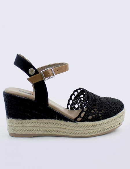 SANDALIA CUÑA REFRESH 170534 NEGRO