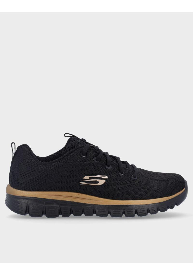 ZAPATILLA SKECHERS 12615 BLACK ROSE GOLD