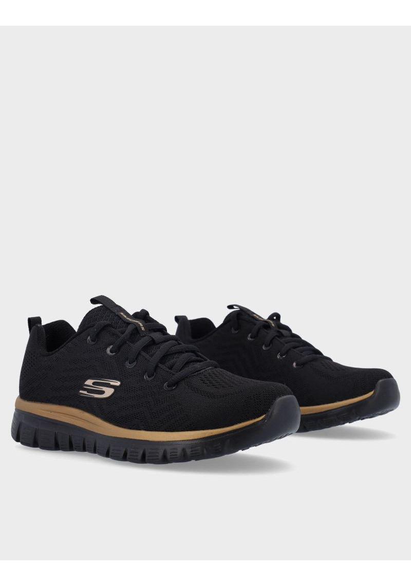 ZAPATILLA SKECHERS 12615 BLACK ROSE GOLD