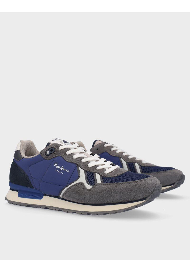 ZAPATILLA PEPE JEANS BRIT SERIE M THUNDER GREY