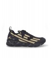 ZAPATILLA EMPORIO ARMANI X8X217 TRIPLE BLACK LIGHT GOLD