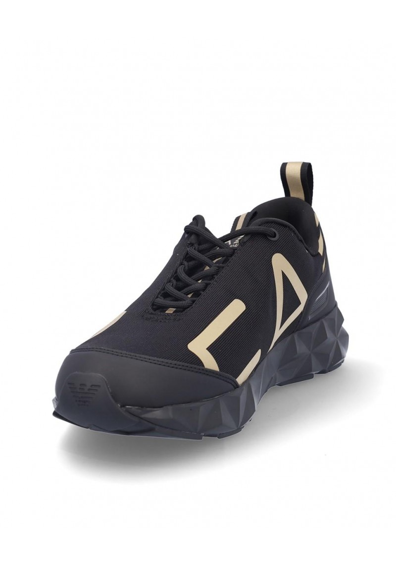 ZAPATILLA EMPORIO ARMANI X8X217 TRIPLE BLACK LIGHT GOLD