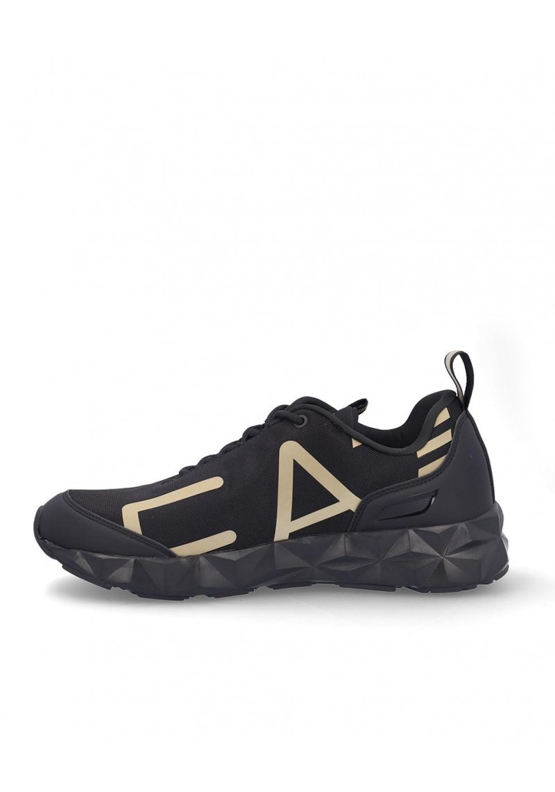 ZAPATILLA EMPORIO ARMANI X8X217 TRIPLE BLACK LIGHT GOLD