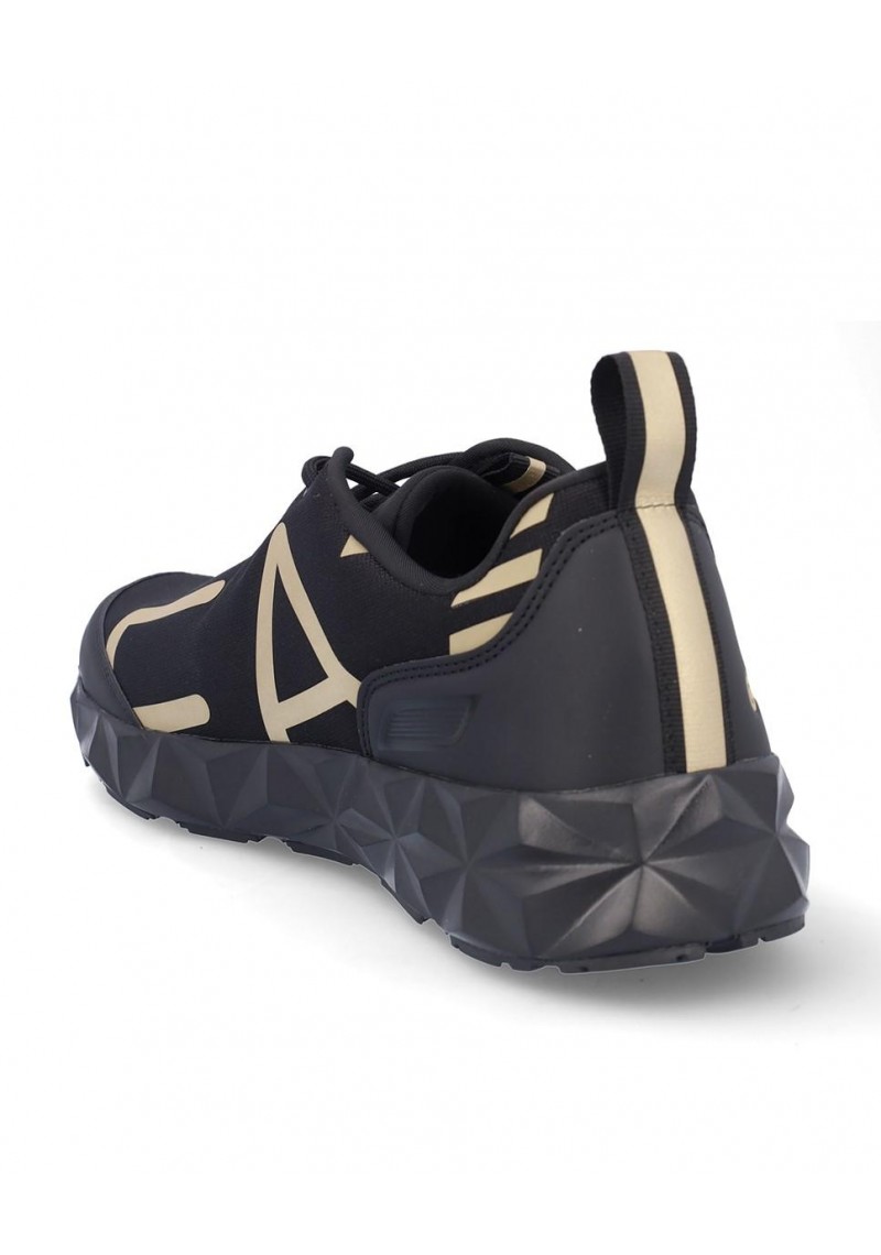 ZAPATILLA EMPORIO ARMANI X8X217 TRIPLE BLACK LIGHT GOLD