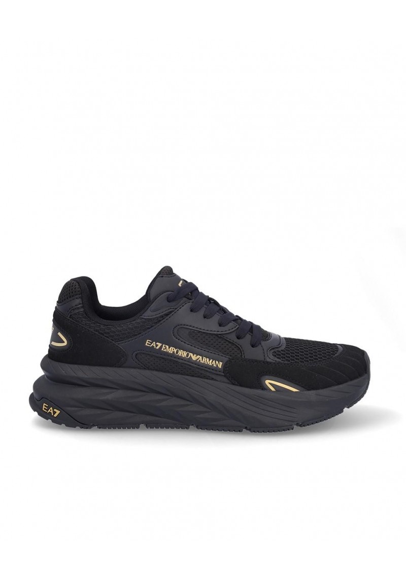 ZAPATILLA EMPORIO ARMANI X8X178 TRIPLE BLACK GOLD