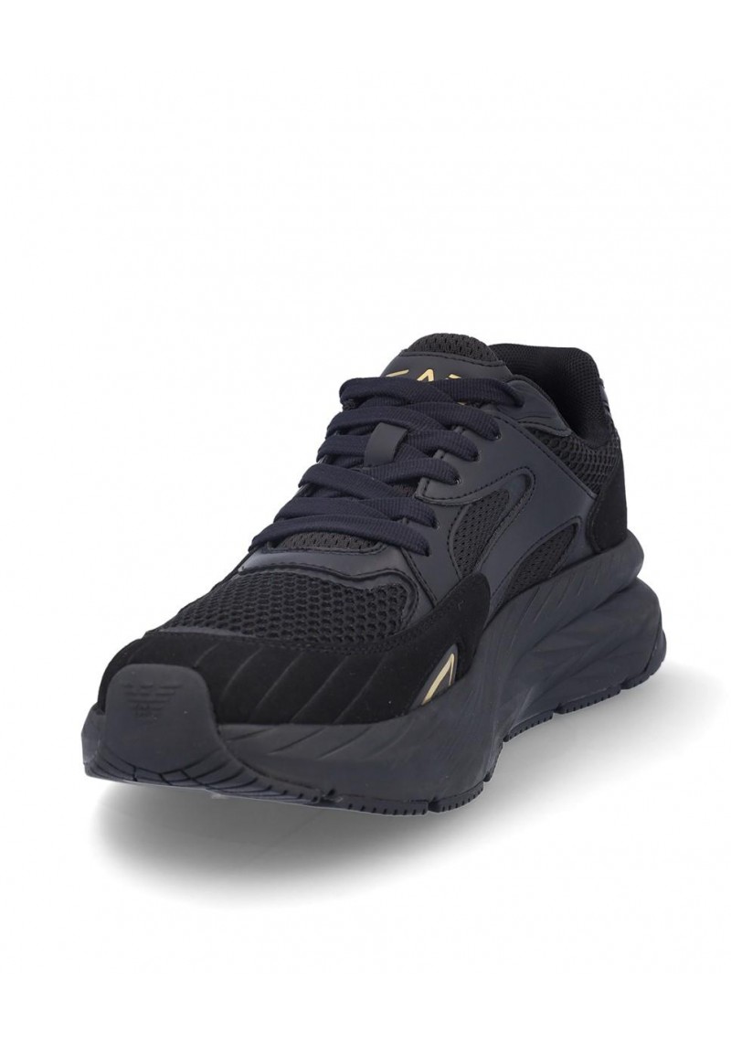 ZAPATILLA EMPORIO ARMANI X8X178 TRIPLE BLACK GOLD