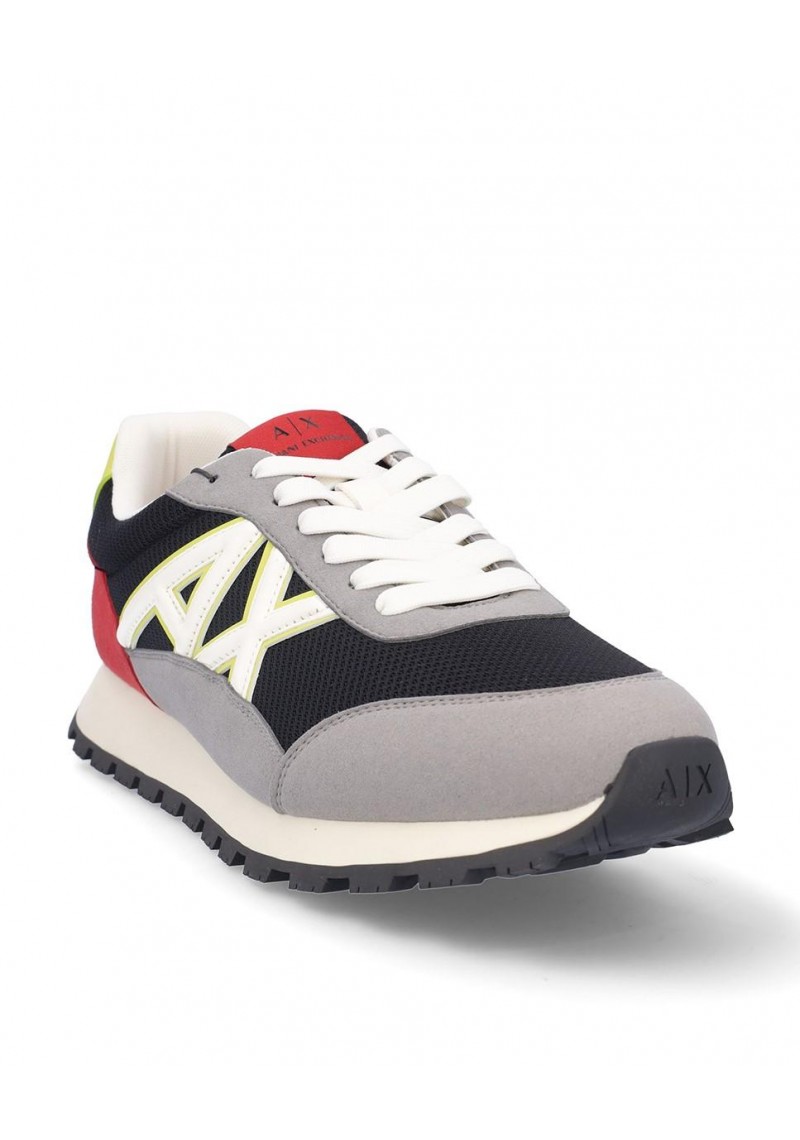 ZAPATILLA ARMANI XUX263 NEUT GREY BLACK YELLOW