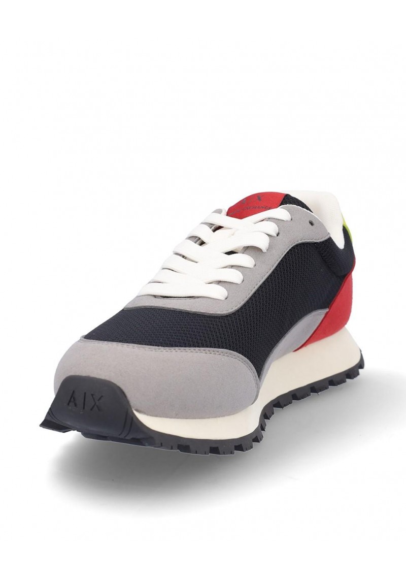 ZAPATILLA ARMANI XUX263 NEUT GREY BLACK YELLOW