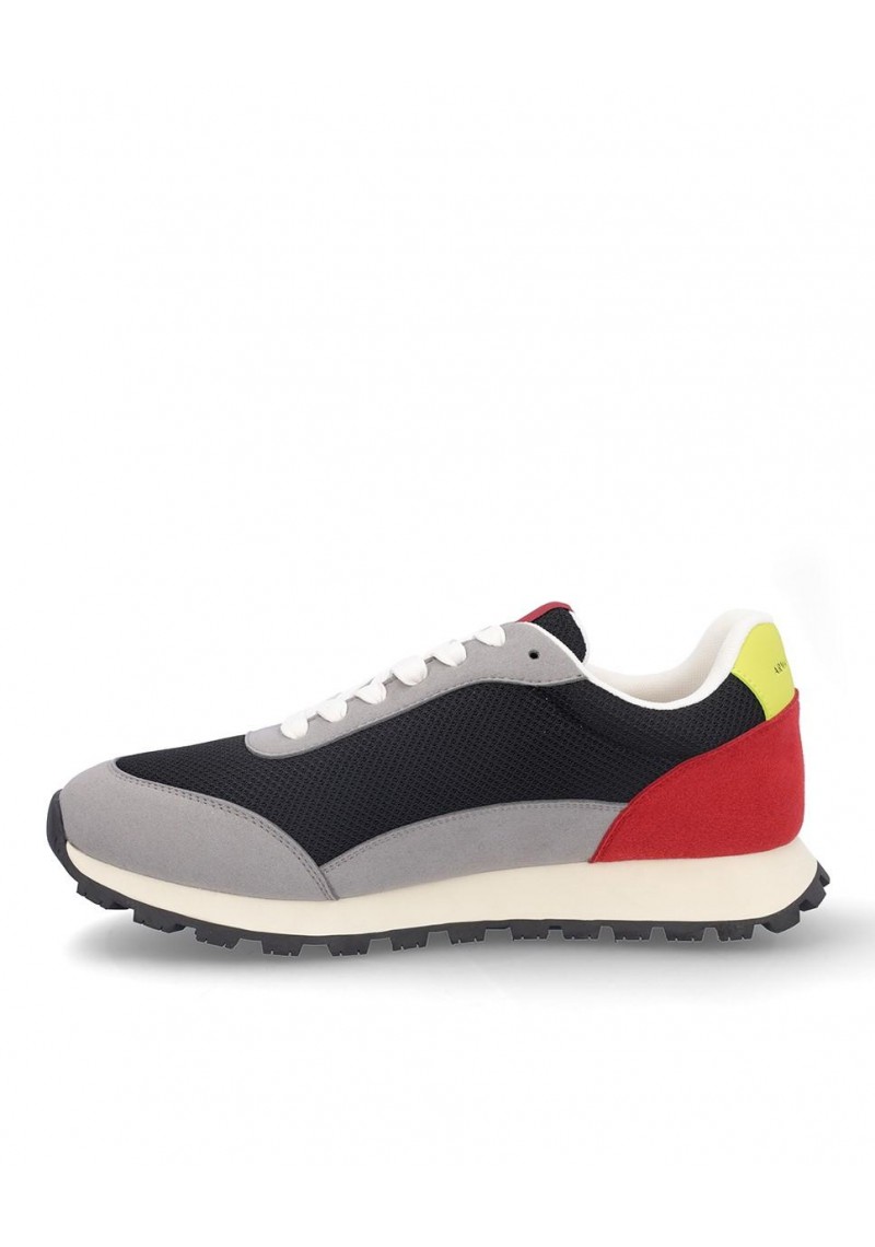 ZAPATILLA ARMANI XUX263 NEUT GREY BLACK YELLOW