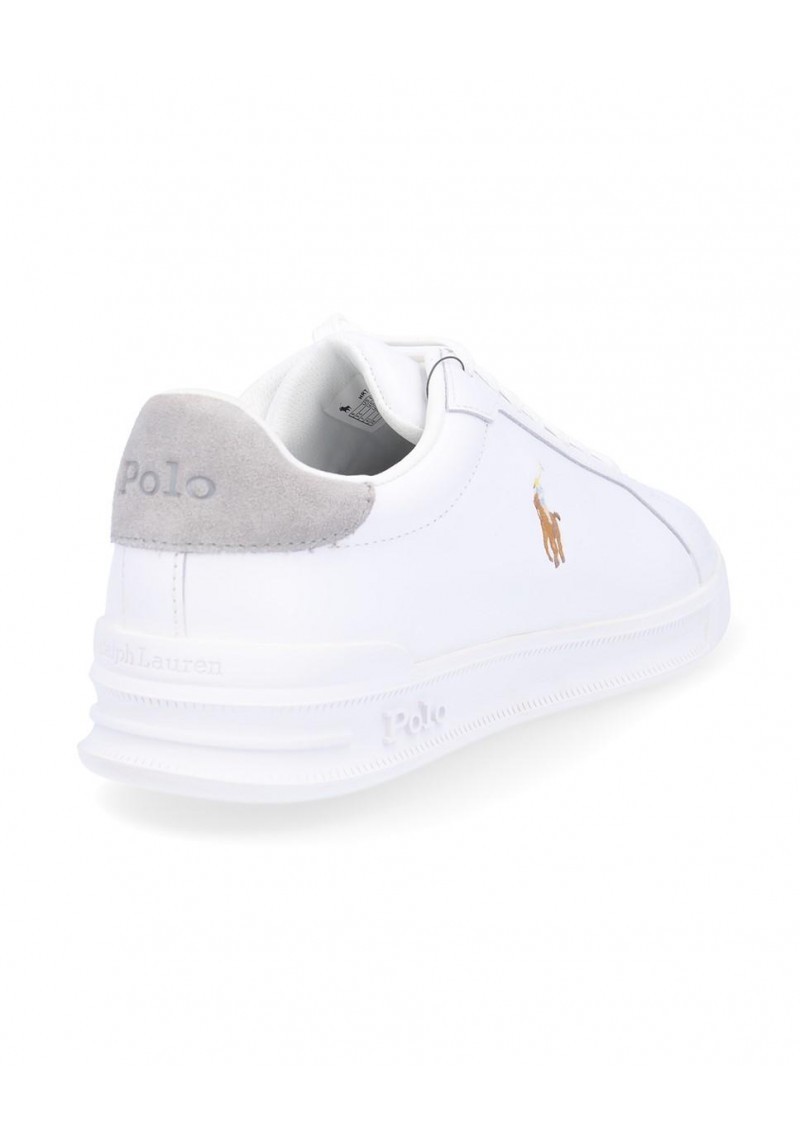 ZAPATILLA POLO RALPH LAUREN HERITAGE COURT WHITE GREY