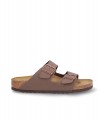 SANDALIA PLANA BIRKENSTOCK CAB ARIZONA BF DARK BROWN