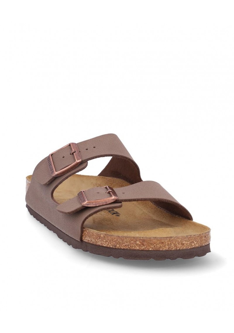 SANDALIA PLANA BIRKENSTOCK CAB ARIZONA BF DARK BROWN