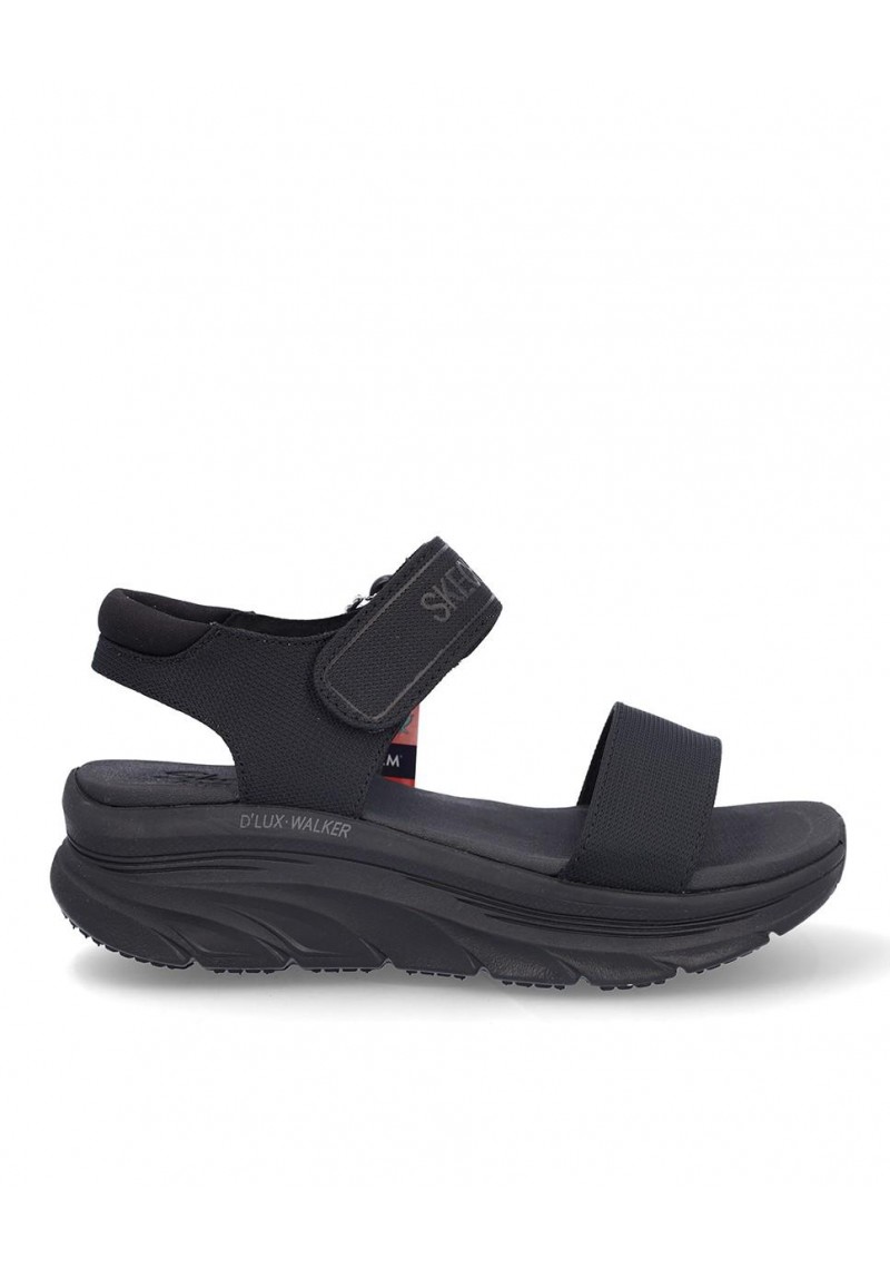 SANDALIA PLANA SKECHERS 119226 BLACK