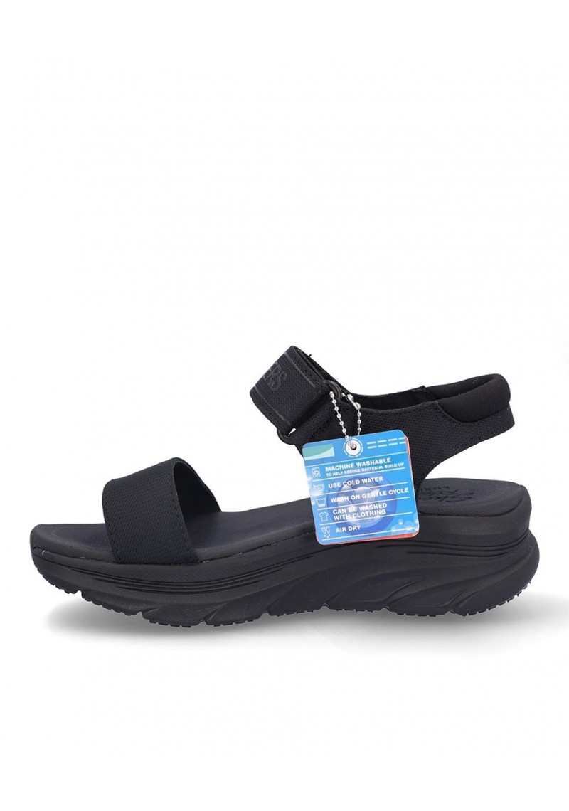 SANDALIA PLANA SKECHERS 119226 BLACK