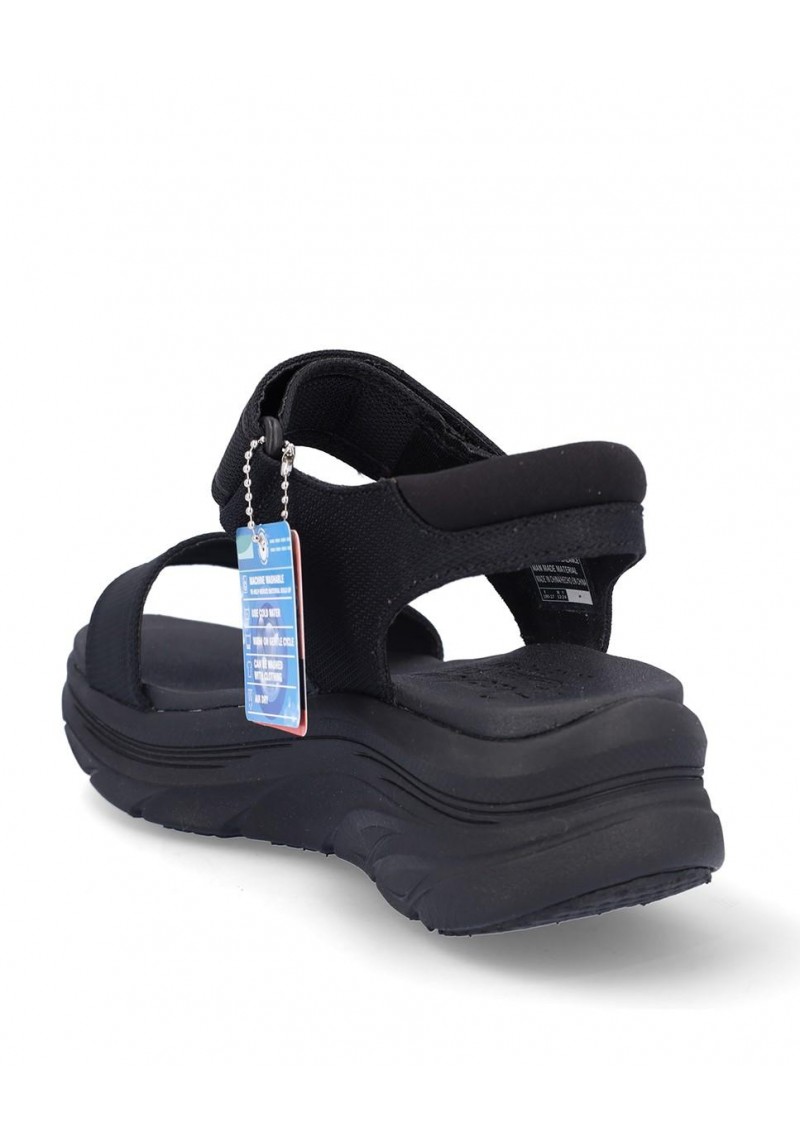 SANDALIA PLANA SKECHERS 119226 BLACK