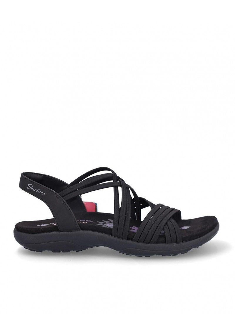 SANDALIA PLANA SKECHERS 163185 BLACK