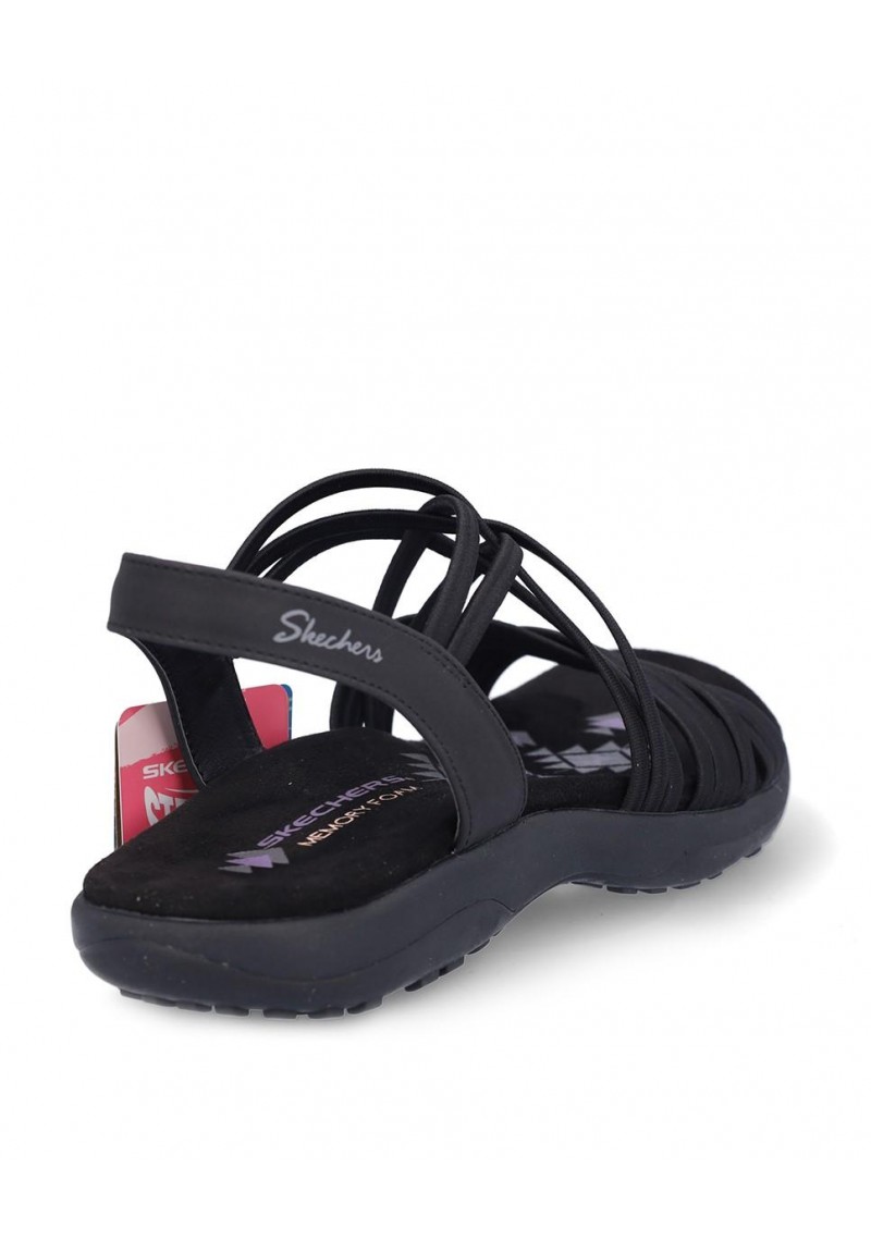 SANDALIA PLANA SKECHERS 163185 BLACK