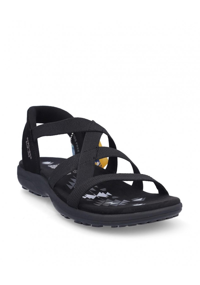 SANDALIA PLANA SKECHERS 163460 BLACK