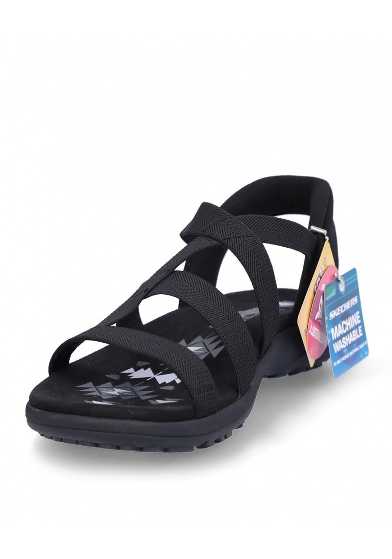 SANDALIA PLANA SKECHERS 163460 BLACK