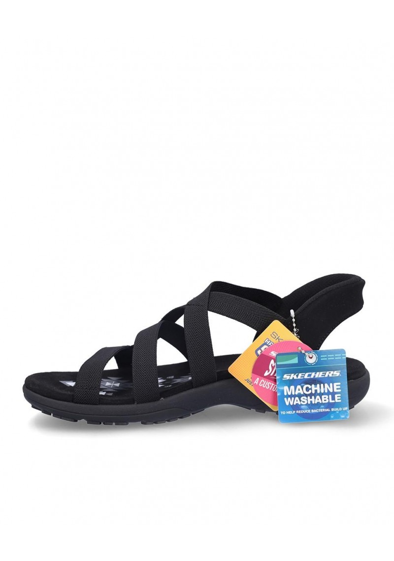 SANDALIA PLANA SKECHERS 163460 BLACK