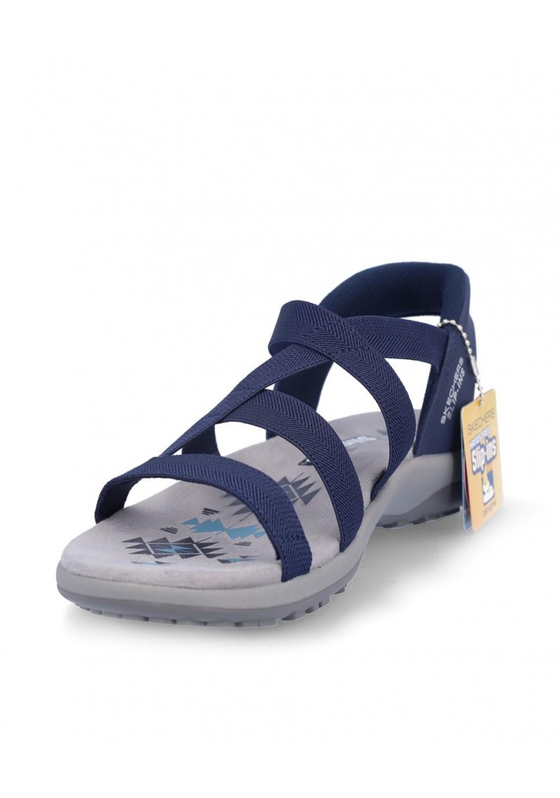 SANDALIA PLANA SKECHERS 163460 NAVY