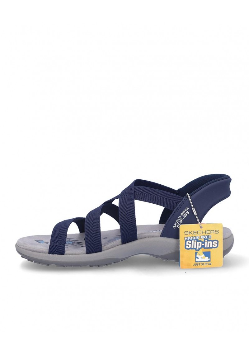 SANDALIA PLANA SKECHERS 163460 NAVY